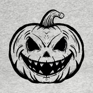 Grinning Jack O' Lantern (Black) T-Shirt